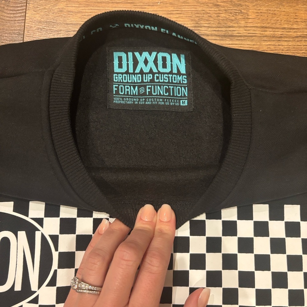 DIXXON Black and White Checkered Sweatshirt - Picture 3 of 6